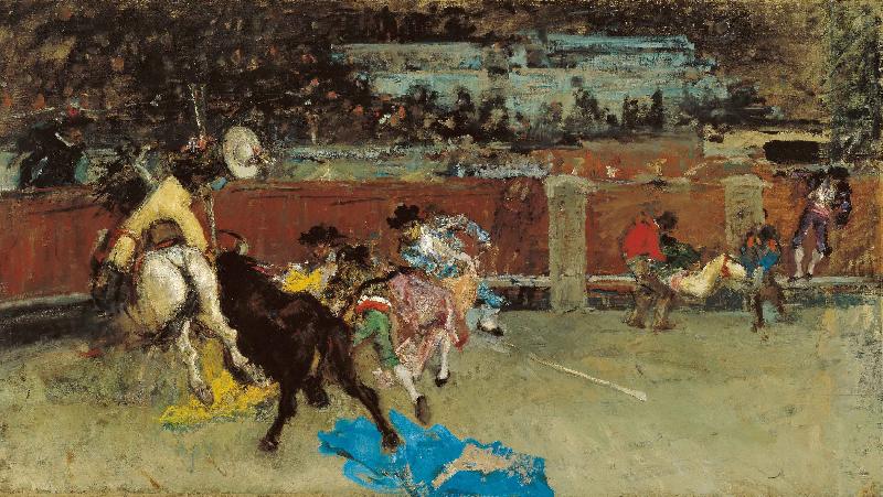 Marsal, Mariano Fortuny y Bullfight Wounded Picador France oil painting art